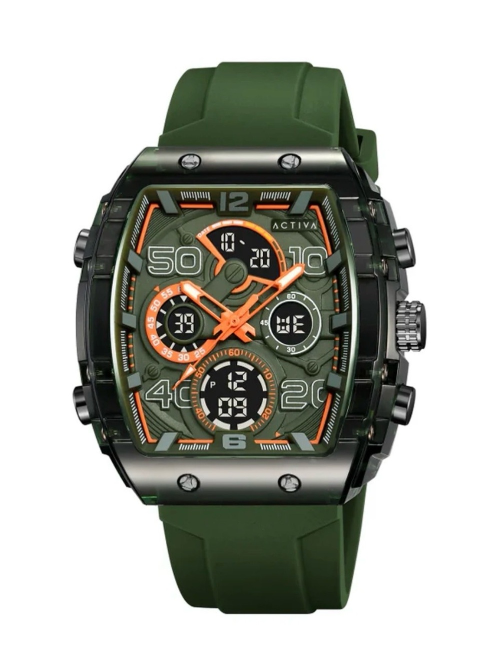 Activa X Invicta Digital Essentials Men's Watch - 45mm. Army Green (ACW8109-004)